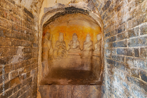 Xiangtangshan Grottoes, Handan, Hebei photo