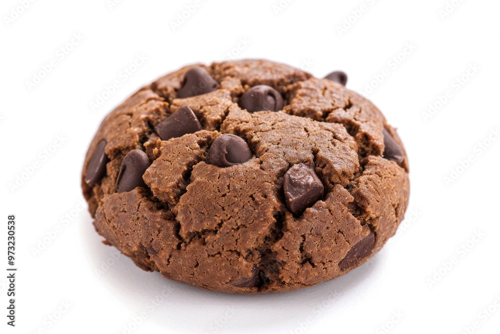 Fresh baked cookie on a clean white surface Fresh baked cookie on a clean white surface