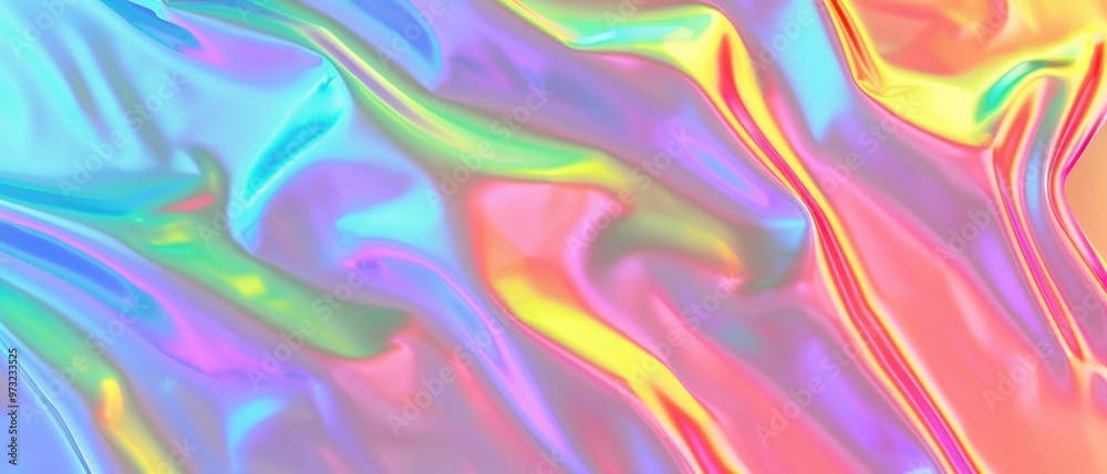 Vibrant Holographic Abstract Background with Swirling Colors Vibrant Holographic Abstract Background with Swirling Colors