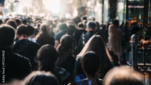 Wallpaper Mural crowd of people in the crowd. Generative Video Torontodigital.ca