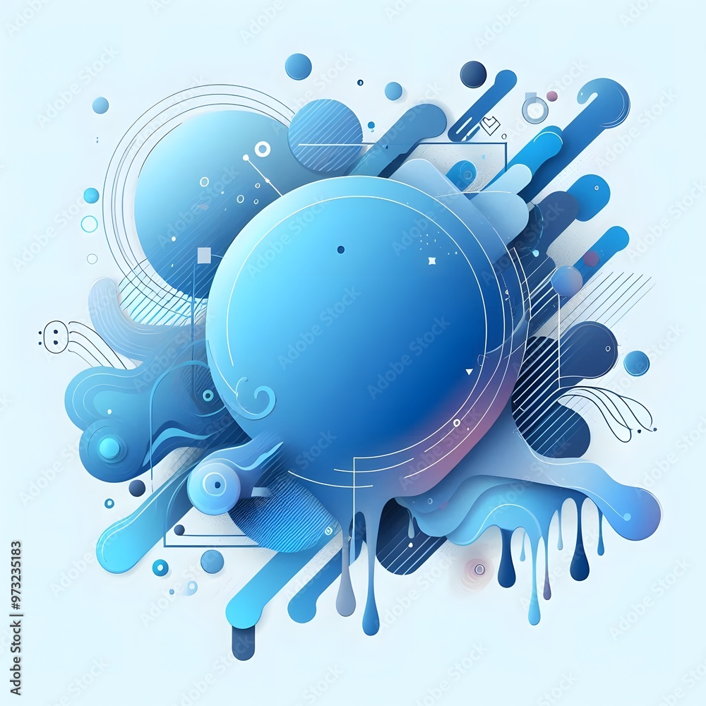 Obraz premium Modern cover template vector design with abstract background with half circle square line dot wave geometric textures