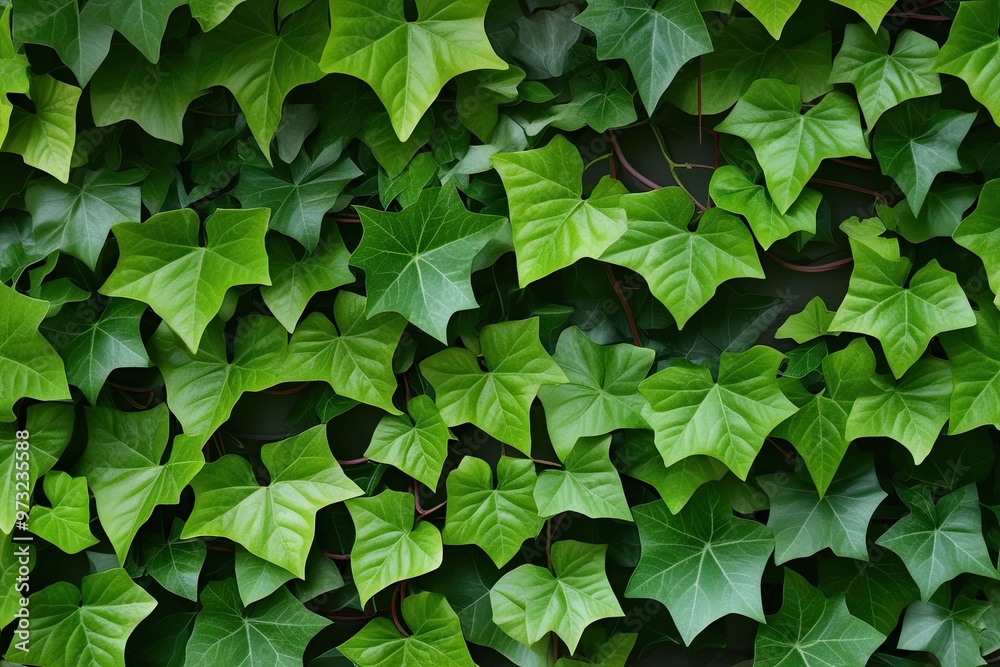Lush Green Ivy Vine with Vibrant Leaves for Elegant Decorative Border Design Lush Green Ivy Vine with Vibrant Leaves for Elegant Decorative Border Design