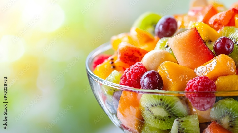 A vibrant bowl of fresh fruits invites summer fun and healthy snacking A vibrant bowl of fresh fruits invites summer fun and healthy snacking