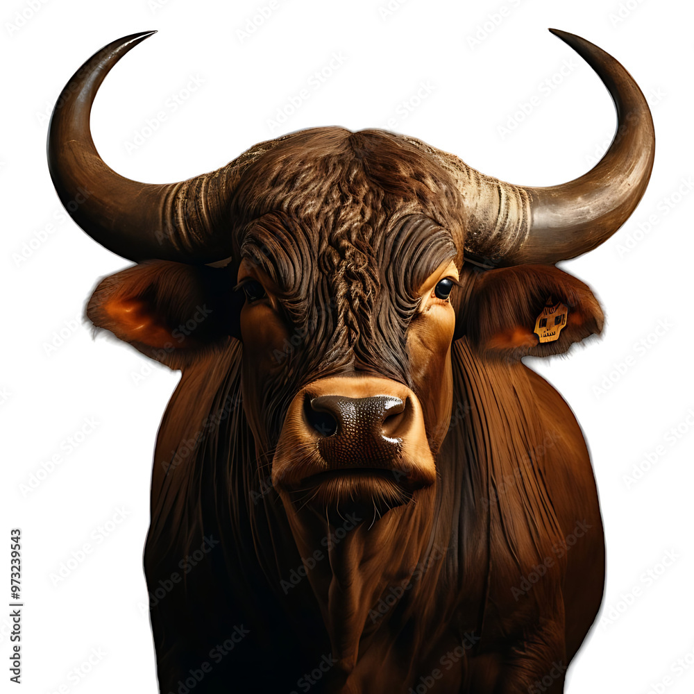 buffalo isolated on white background buffalo isolated on white background
