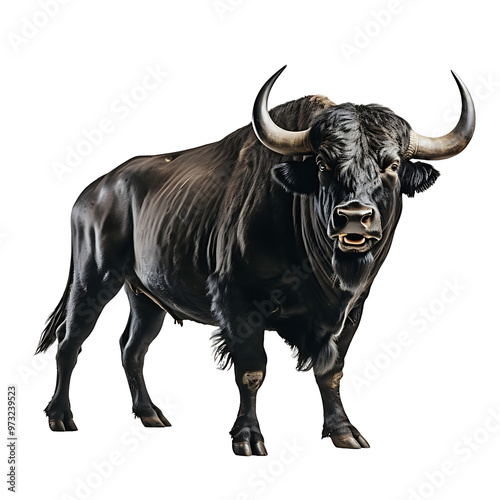 bull isolated on white