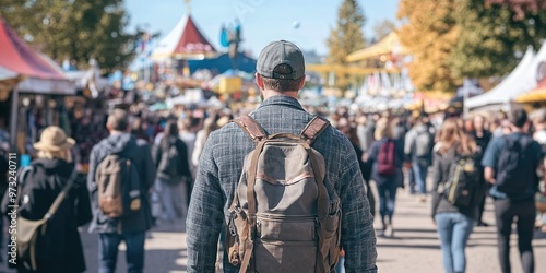 Oktoberfest concept for ad image with copy space