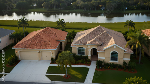 Cozy single-family homes on a quiet cul-de-sac in Sarasota, FL.