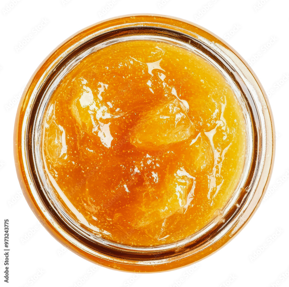 PNG Homemade orange marmalade in a glass jar PNG Homemade orange marmalade in a glass jar