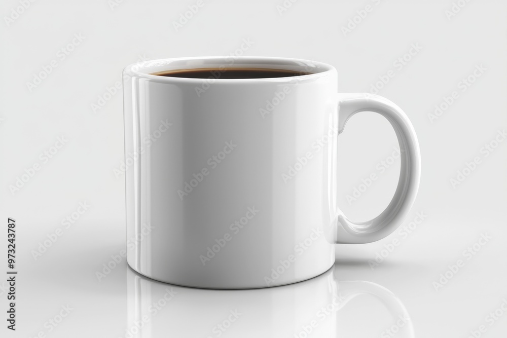 Coffee Mug Mockup on Isolated Background created with Generative AI Coffee Mug Mockup on Isolated Background created with Generative AI