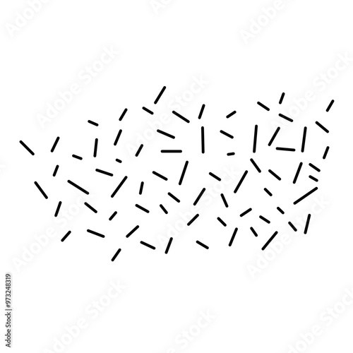 Black Sprinkles Decorative