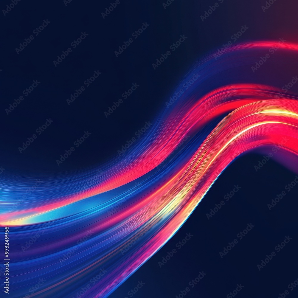 Abstract Vibrant Mobile Wallpaper: Dark Blue Red Gradient with Colorful Blurred Flowing Light Lines in High Resolution Abstract Vibrant Mobile Wallpaper: Dark Blue Red Gradient with Colorful Blurred Flowing Light Lines in High Resolution