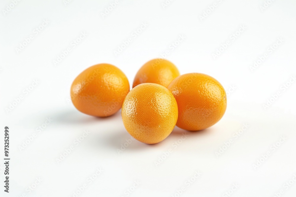 A group of oranges sitting on a white surface, great for food photography or still life compositions