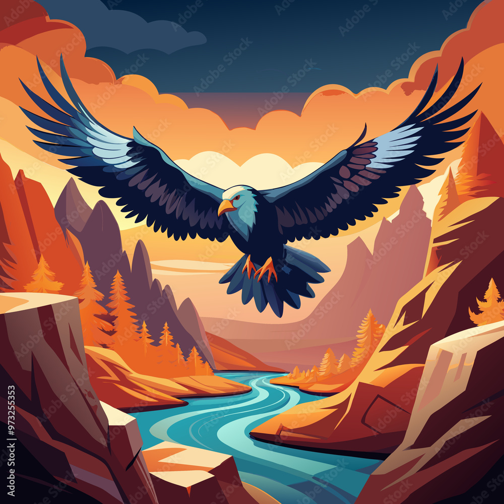 Fototapeta premium eagle in the sky