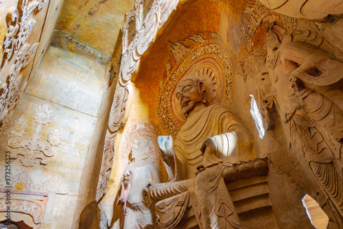 Xiangtangshan Grottoes, Handan, Hebei photo