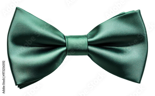 PNG Green bow tie on white background