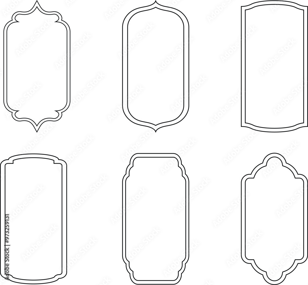 luxurious arch deco art frame set for elegant design luxurious arch deco art frame set for elegant design