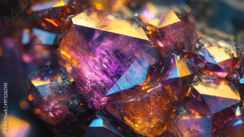 Alexandrite closeup display...