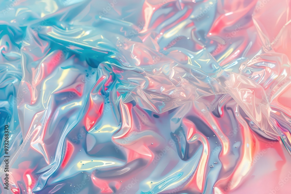 A colorful, abstract painting with a pink and blue swirl, generative ai image A colorful, abstract painting with a pink and blue swirl, generative ai image