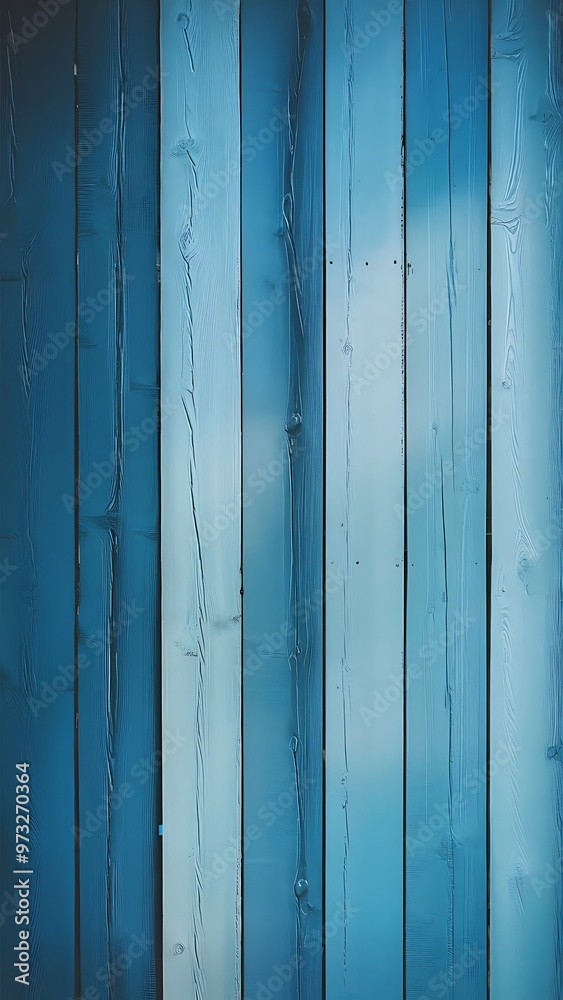 Naklejka premium Blue plank wood texture background.
