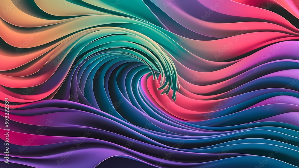 Obraz premium Abstract gradient wave. Gradient background.