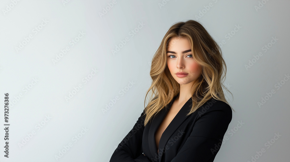 Confident and Elegant Businesswoman with a Vision Confident and Elegant Businesswoman with a Vision