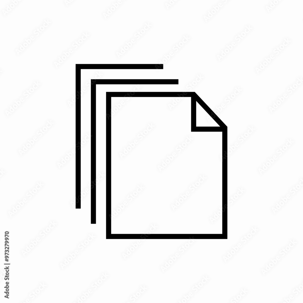 stack of files icon sign stack of files icon sign