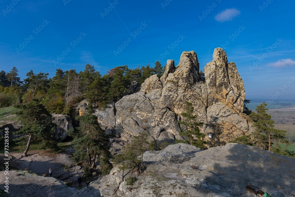 Fototapeta premium Blankenburg, Harz, Hamburger Wappen, Teufelsmauer, Wanderung