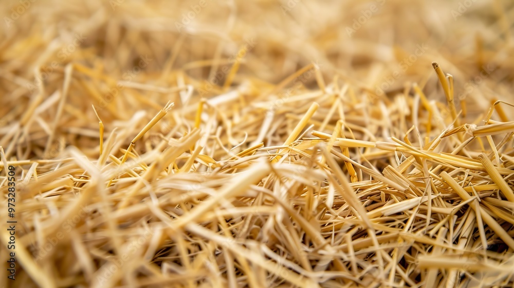 Golden Straw Texture: Close-Up Macro Photography Golden Straw Texture: Close-Up Macro Photography