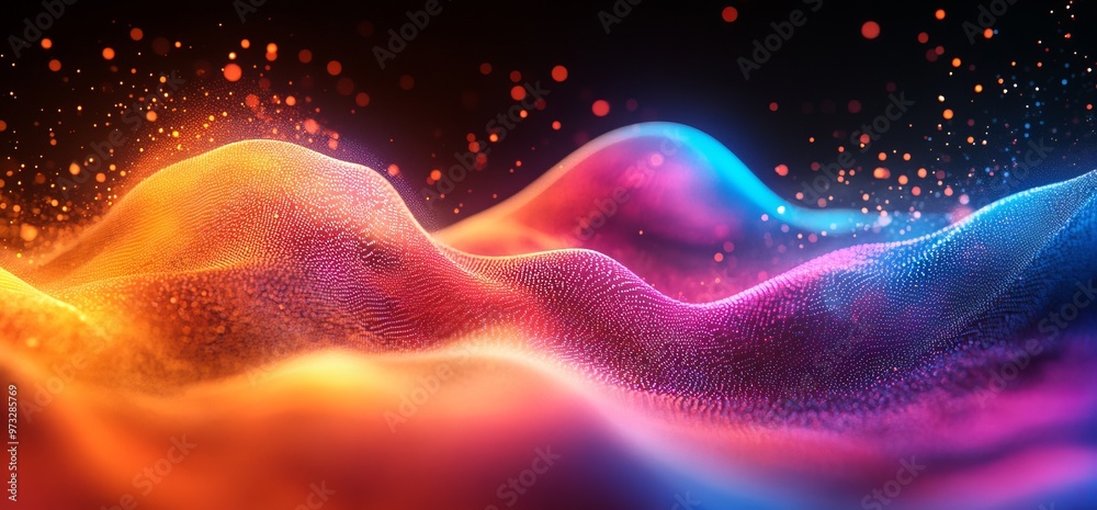 Obraz premium Abstract Neon Light Background for Modern Designs