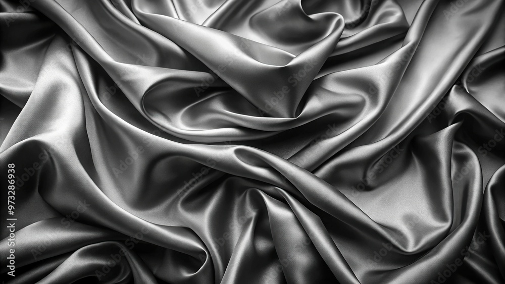 Close-Up Wave texture silk abstract fabric luxury textile background