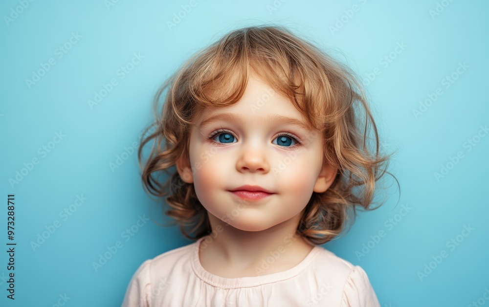 Yang and Pretty smiled face on studio background Yang and Pretty smiled face on studio background