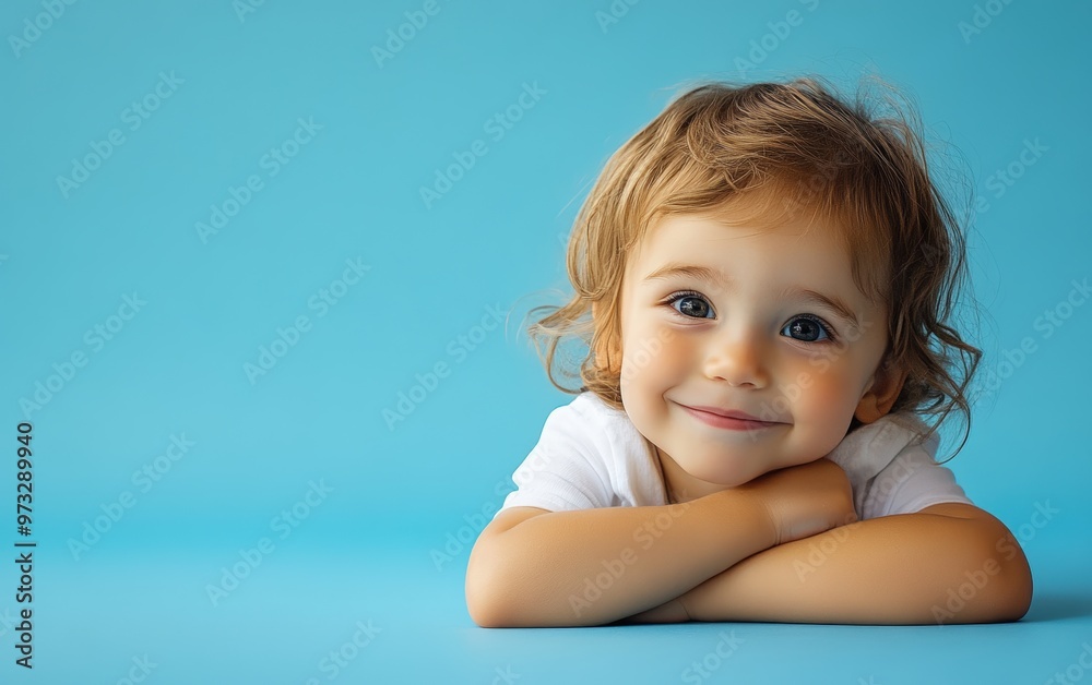 Yang and Pretty smiled face on studio background Yang and Pretty smiled face on studio background