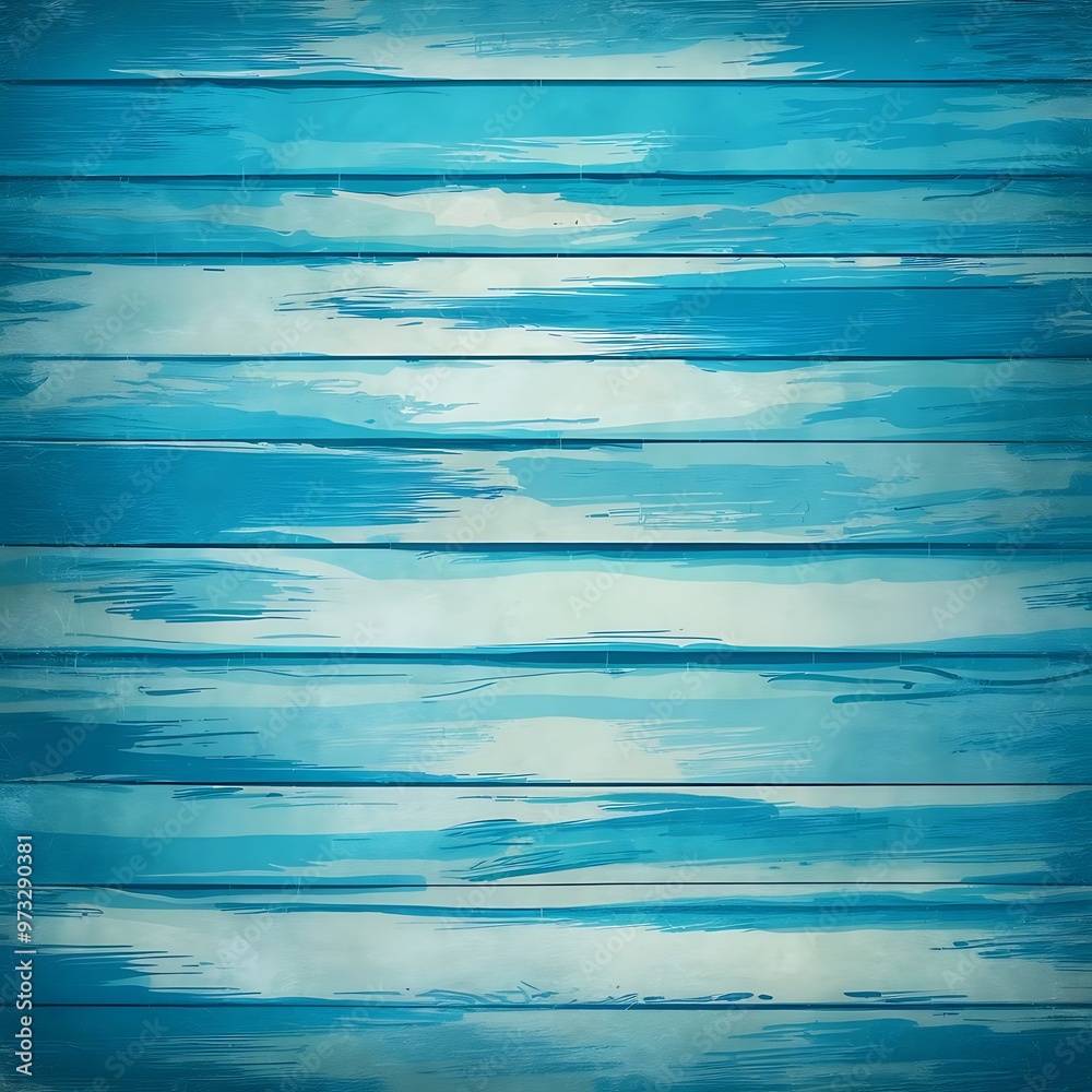 Obraz premium Blue plank wood texture background.