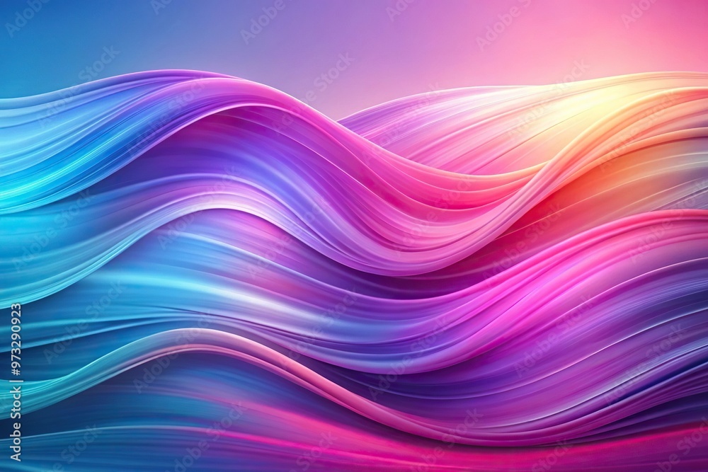 Colorful abstract art with flowing pastel waves Colorful abstract art with flowing pastel waves