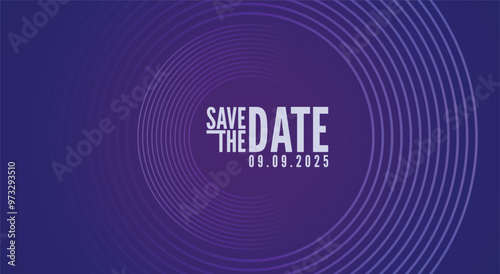 Save the date banner. Can be used for business, marketing and advertising. logo graphic design of event summit made for Technology and upcoming events.