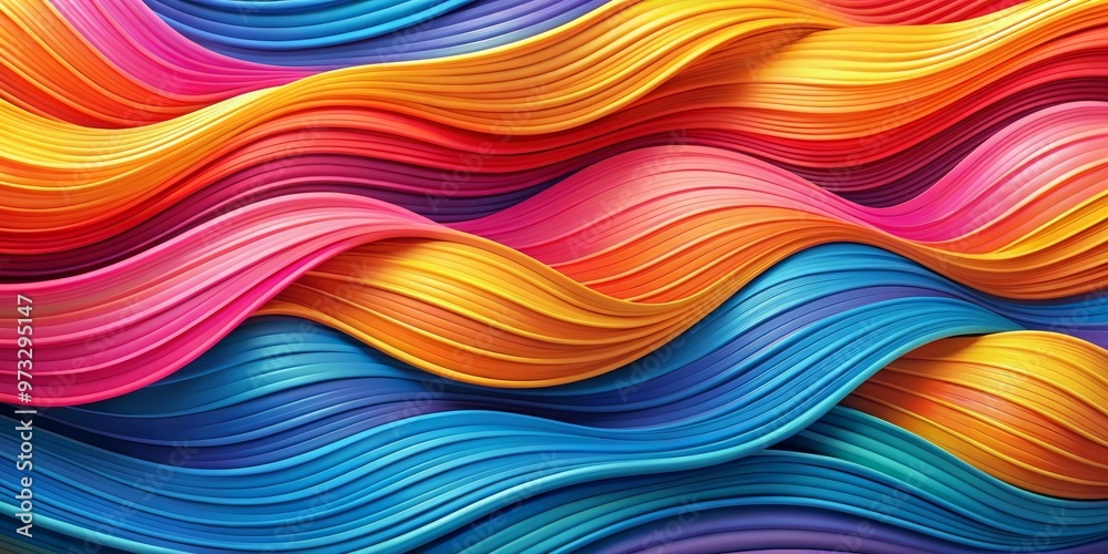 Abstract Colorful Wavy Lines, 3D, Digital Art, Gradient, Geometric ,abstract art , digital art, graphic design , 3d rendering Abstract Colorful Wavy Lines, 3D, Digital Art, Gradient, Geometric ,abstract art , digital art, graphic design , 3d rendering