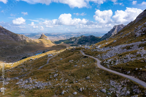 Aerial view on Durmitor National Park 