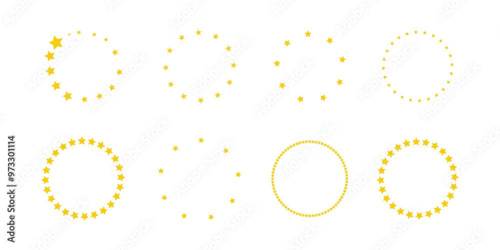 star in circle isolated on white background vector illustration. stars in round circular emblem ------ star in circle isolated on white background vector illustration. stars in round circular emblem ------