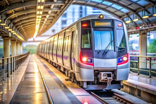 Concept = Asymmetrical Metro Train Picture