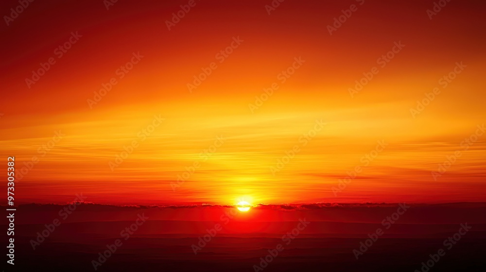 A breathtaking sunset captured in a gradient from orange to dark red, illustrating the natural beauty and dramatic end of the day. A breathtaking sunset captured in a gradient from orange to dark red, illustrating the natural beauty and dramatic end of the day.