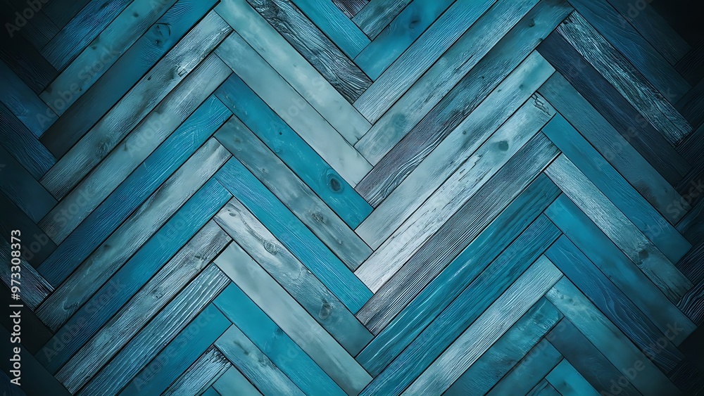 Blue plank wood texture background.