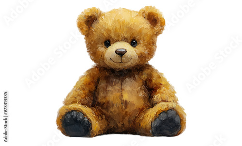 teddy bear isolated on white
