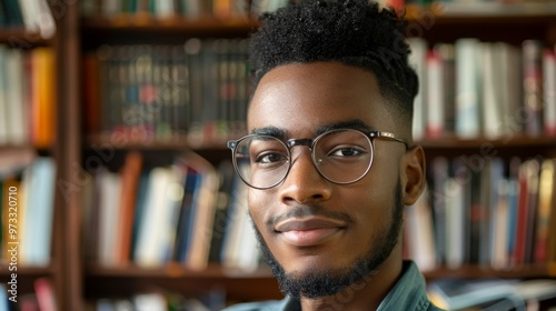 Portrait of a young person with a calm expression in natural light