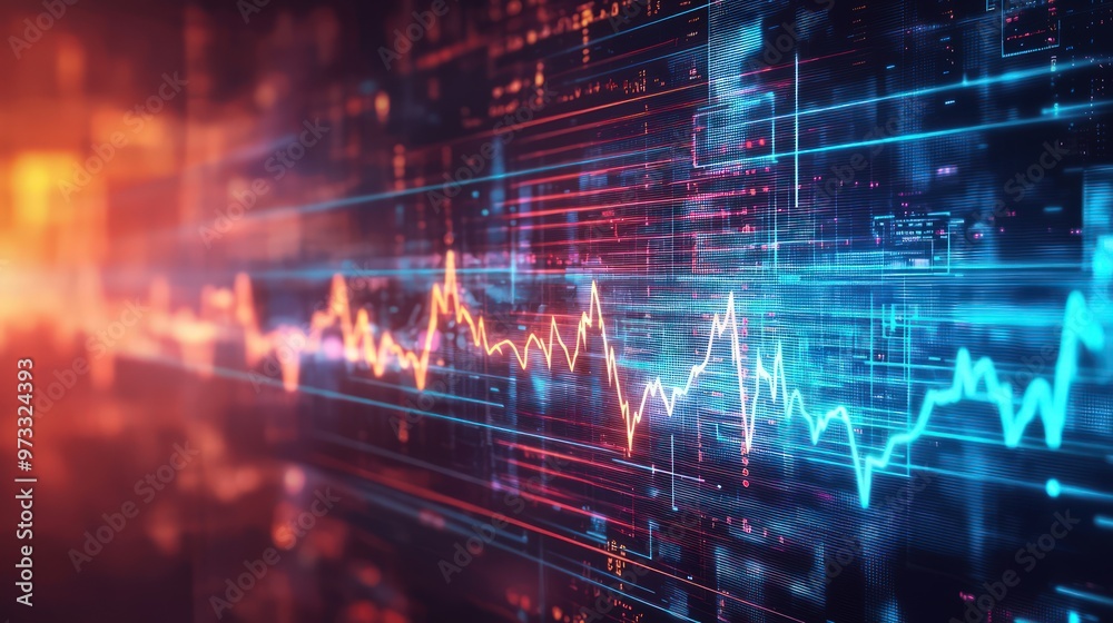 An abstract cardiogram graph superimposed over a sound wave, symbolizing healthcare and technology. An abstract cardiogram graph superimposed over a sound wave, symbolizing healthcare and technology.