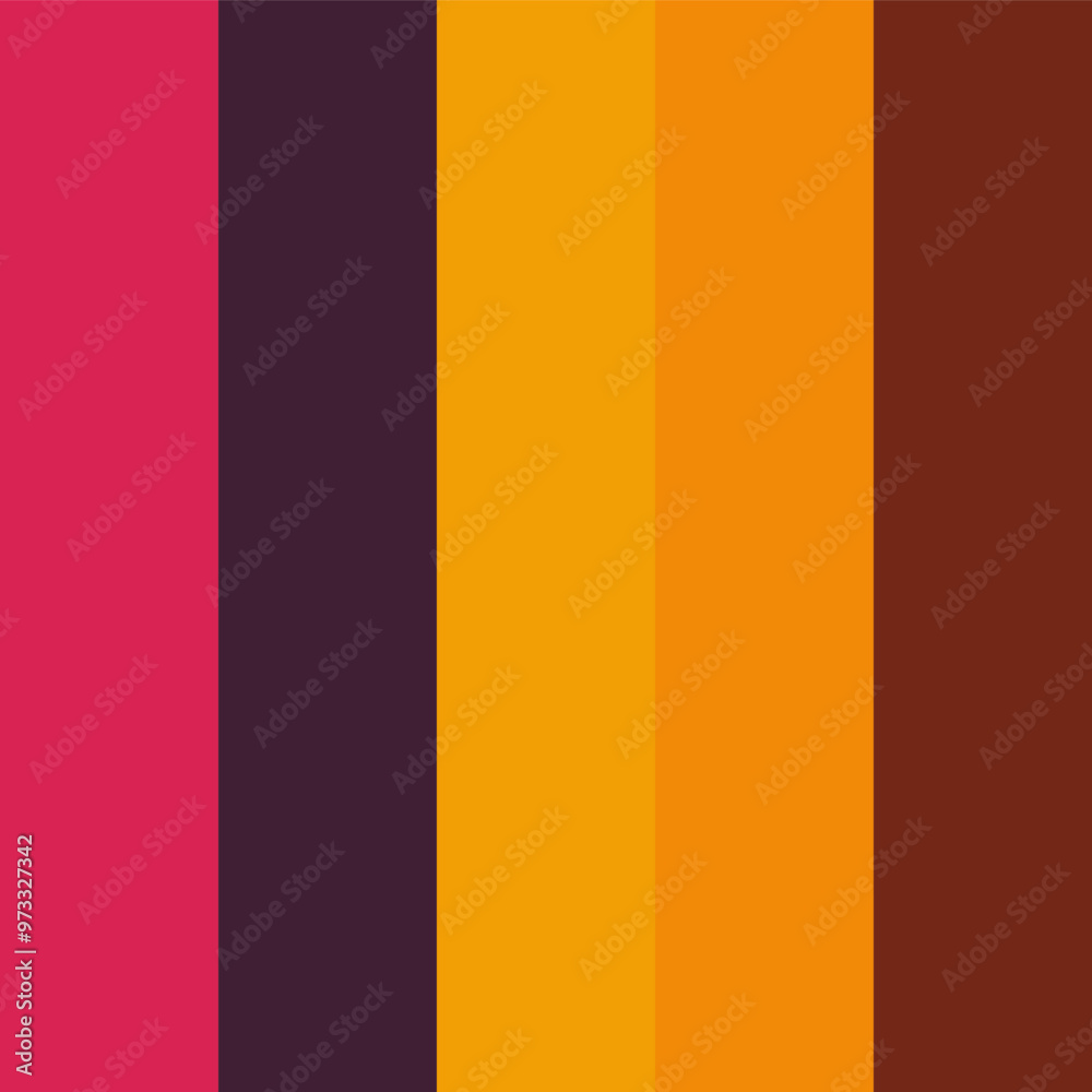 A color palette with strokes of warm, vibrant colors A color palette with strokes of warm, vibrant colors