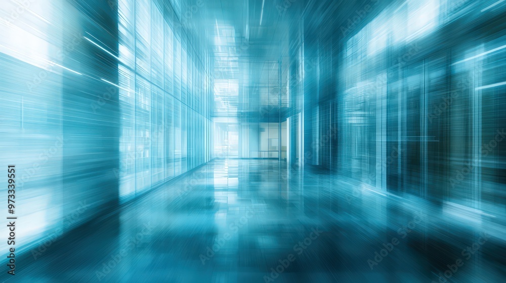Repeat of the abstract blurred office interior room, used for business backdrop concepts.