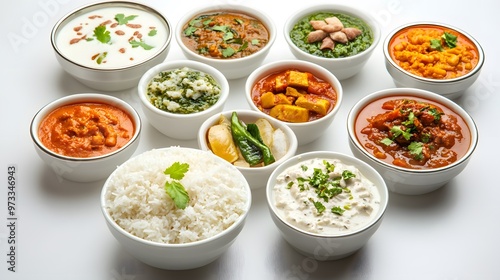 Traditional South Indian meal 