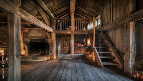 Old wooden interior