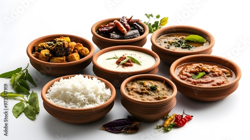 Traditional South Indian meal 