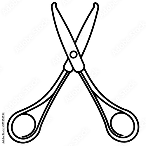 forceps outline coloring book page line art drawing